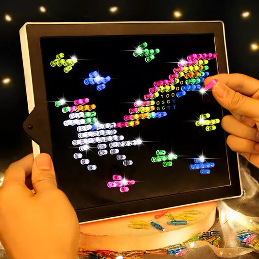 3DMagic Light Panel  Children's educational mushroom lamp toy DIY lamp panel pixel plane plug-in luminous lamp beads illustration board